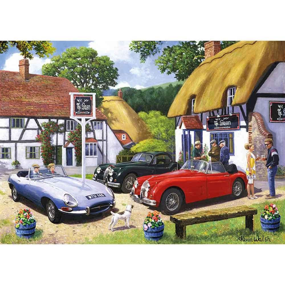 View 2 Kidicraft Classic Car Club Kevin Walsh Nostalgia 1000 Piece Jigsaw Puzzle 33016