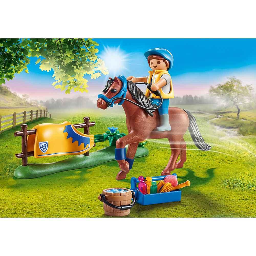 View 4 Playmobil Country Collectible Welsh Pony Figure Pack with Accessories P70523