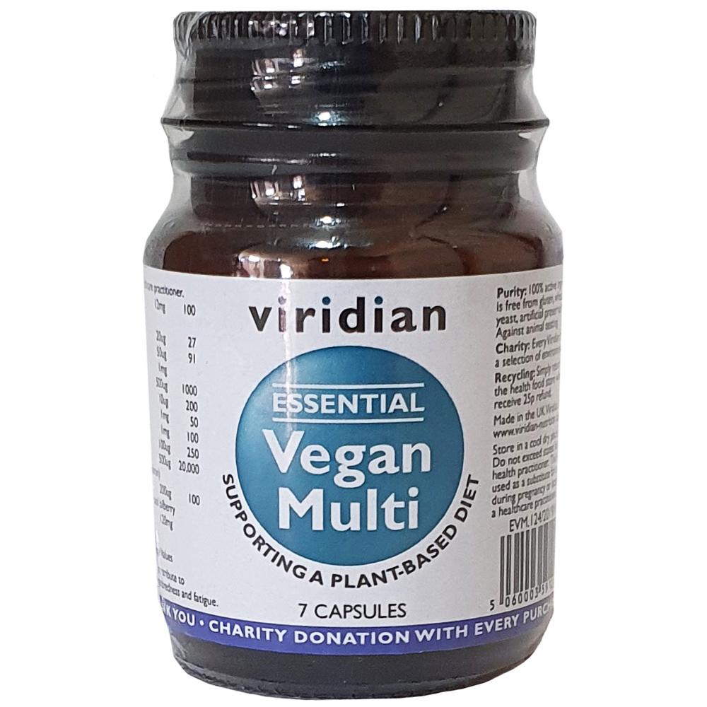 Viridian Essential Vegan Multi 7 Capsules 0124