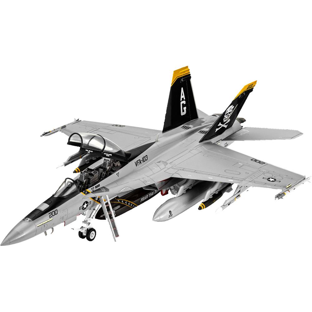 View 2 Revell F/A18F Super Hornet Aircraft Model Kit 03834 Scale 1/72 03834