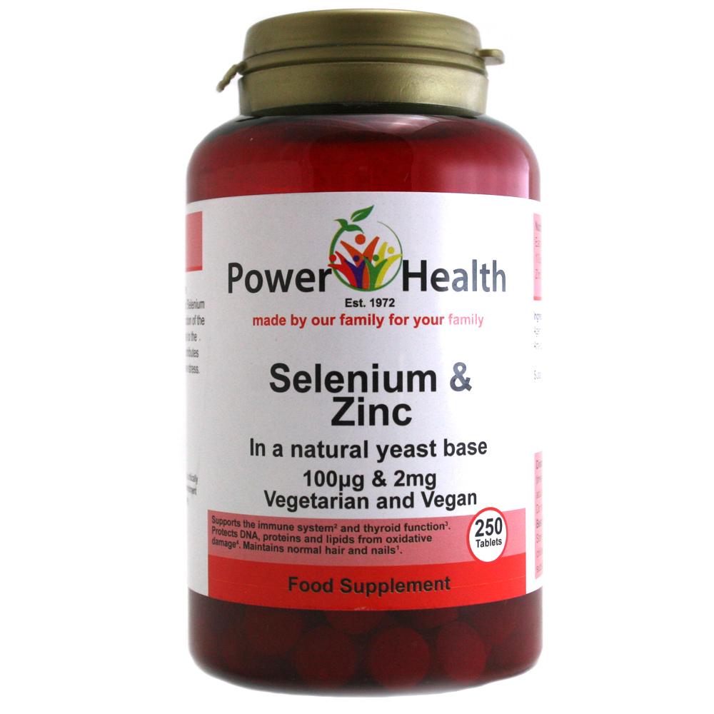 Power Health Selenium & Zinc -250 TABLETS PSZ2