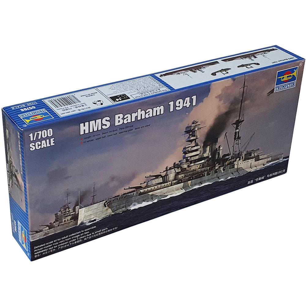 Trumpeter British HMS Barham 1941 WWII Warship Plastic Model Kit Scale 1:700 05798