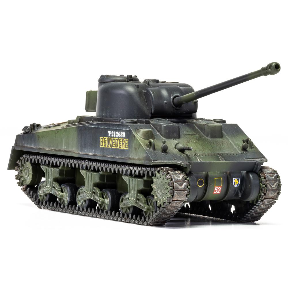 View 4 Airfix Sherman Firefly Vc Tank Plastic Model Kit Scale 1:72 A02341