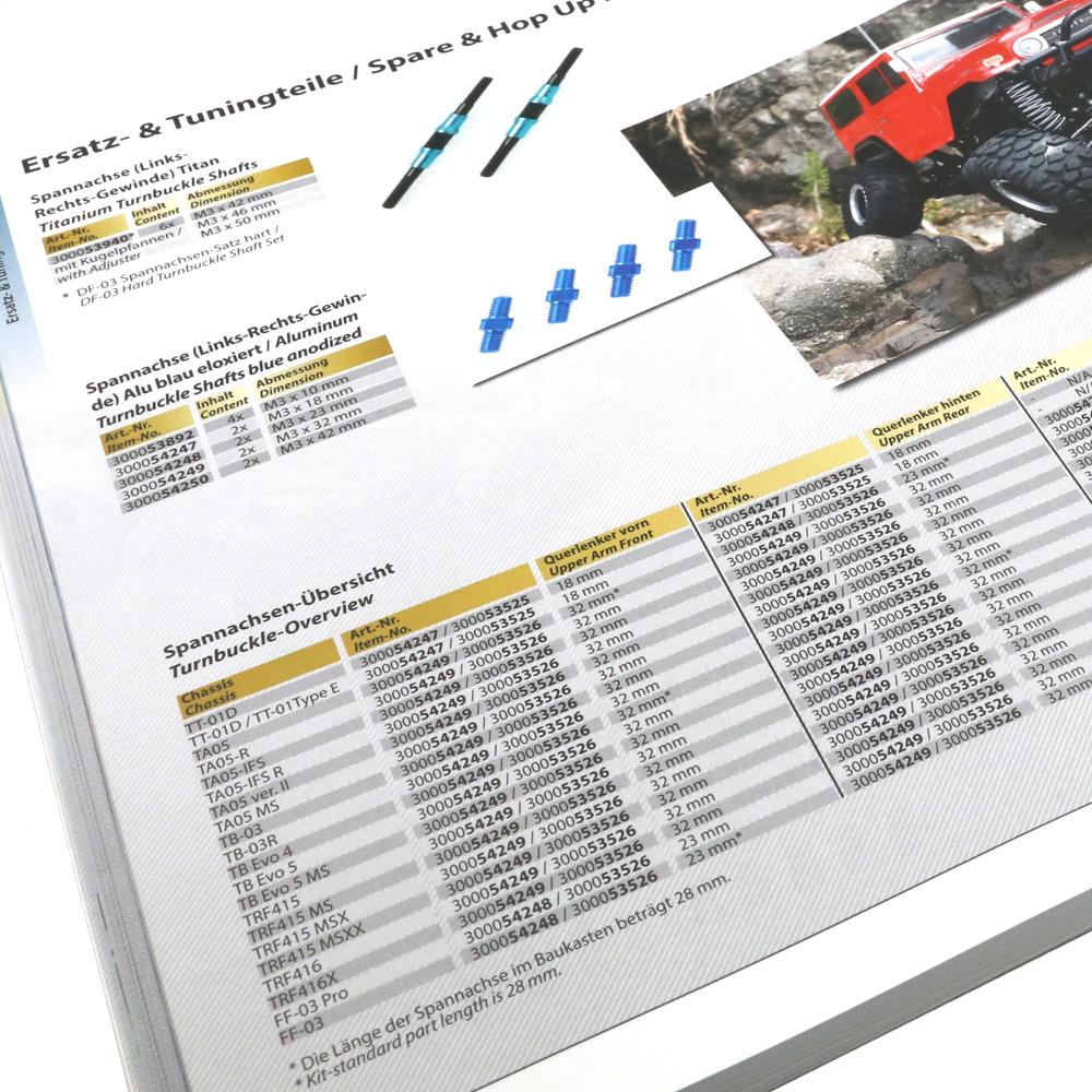 Tamiya R/C Product Catalogue 2023 with 200 Pages in Colour English