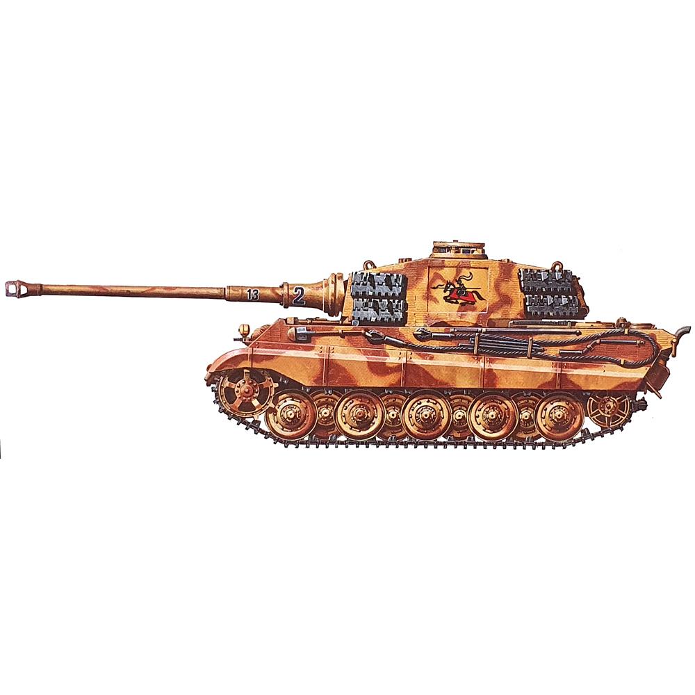 View 3 Tamiya King Tiger Tank Production Turret Plastic Model Kit 35164 Scale 1/35 35164