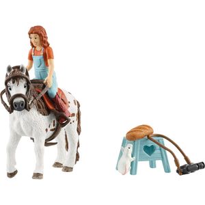 View 2 Schleich Horse Club Mia and Spotty the Shetland Pony Figure Set with Accessories SC42518