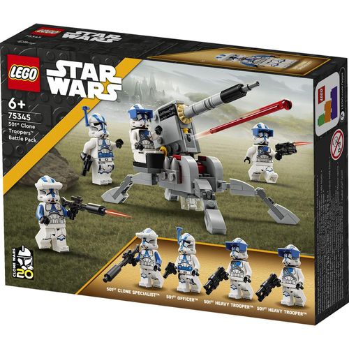 LEGO Star Wars 501st Clone Troopers Battle Pack Building Toy with 3 Figures 75345