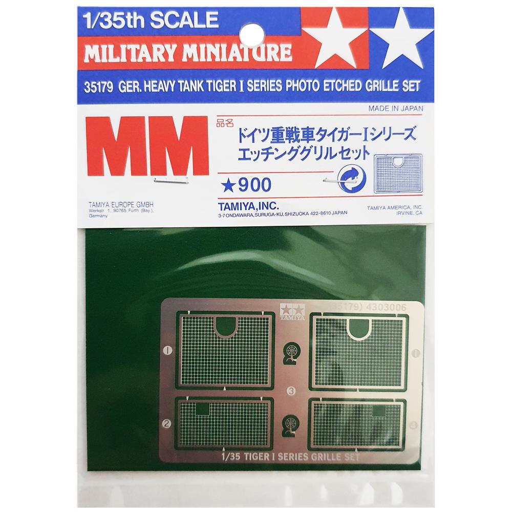 Tamiya Tiger I Etched Grille Model Accessory Pack Scale 1/35 35179