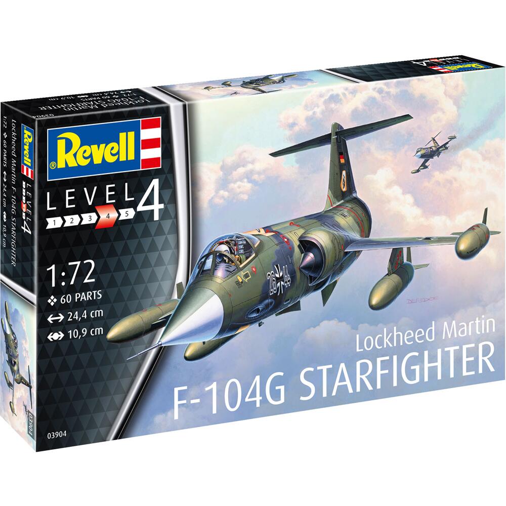 Revell Lockheed Martin F-104G Starfighter Model Kit Level 4 Scale 1:72 03904