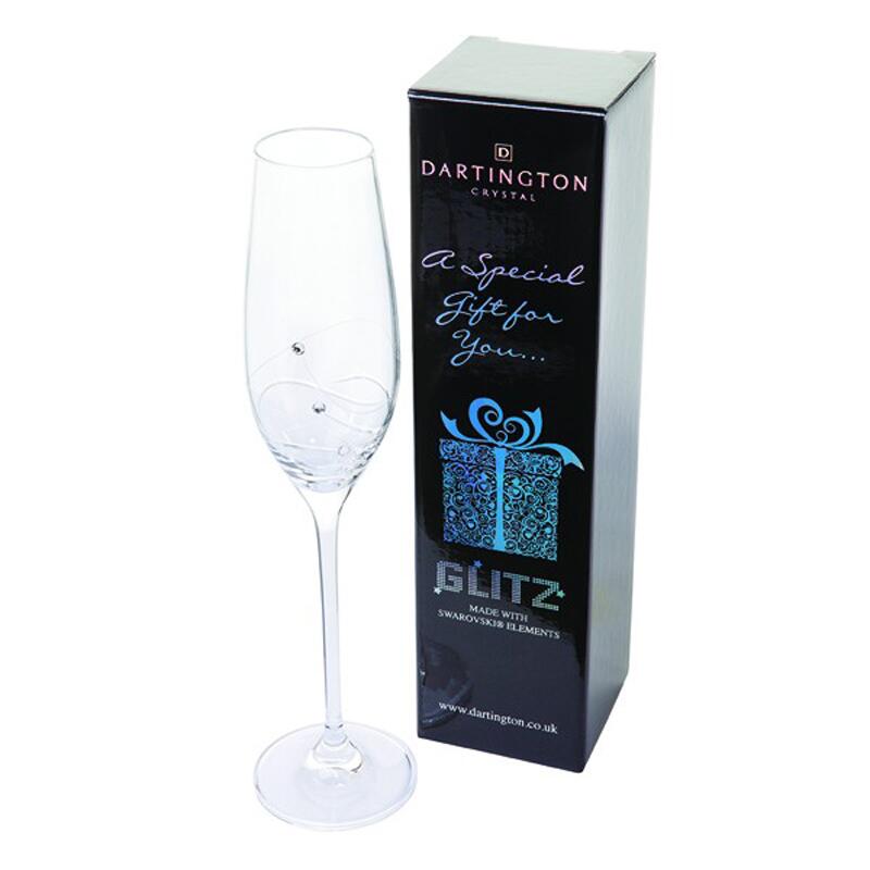 Dartington Crystal Glitz Champagne FLUTE Single ST2734/5