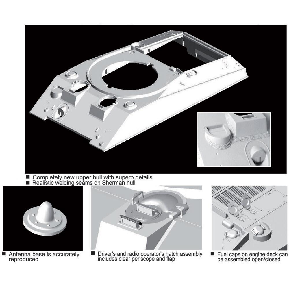 Dragon Sherman M4A2 Tawara US Tank Model Kit 135 Scale