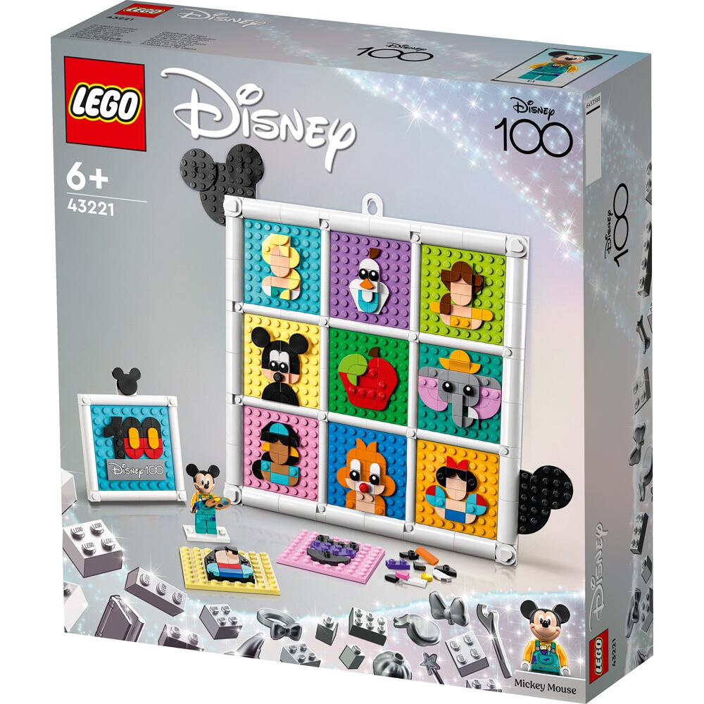 LEGO Disney 100 Years of Animation Icons Tiles Building Set 43221 Ages 6+ 43221