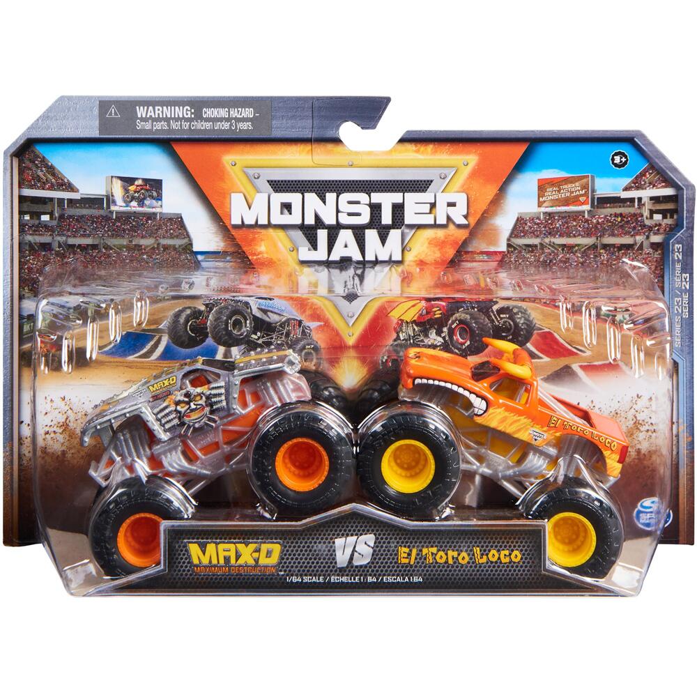  Monster Jam, Official Max D Monster Truck, Die-Cast Vehicle,  1:24 Scale : Toys & Games
