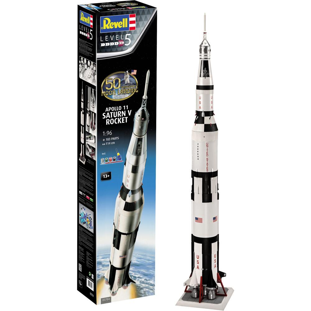 Revell Apollo 11 Saturn V Rocket 50th Anniversary  Model Kit Scale 1:96 03704