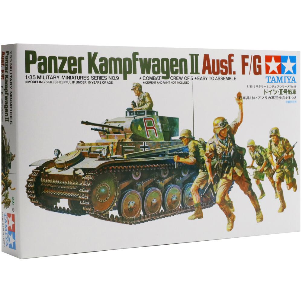 Tamiya Panzer Kampfwagen II Ausf. F/G Model Kit Scale 1:35 35009