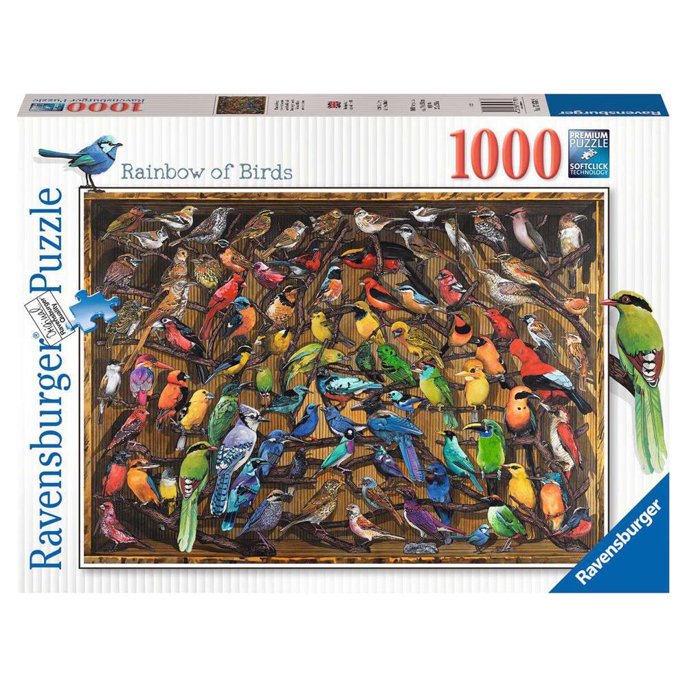 Ravensburger Rainbow of Birds 1000 Piece Jigsaw Puzzle 17478