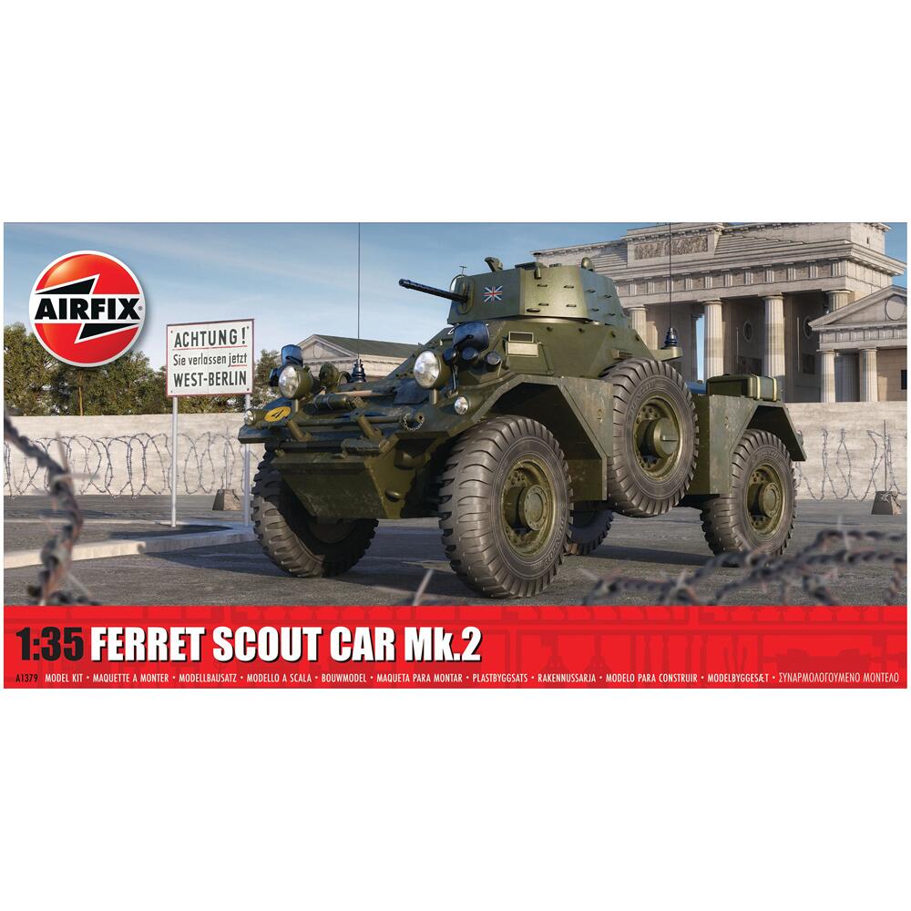 Airfix Ferret Scout Car Mk.2 Military Model Kit Scale 1/35 A1379