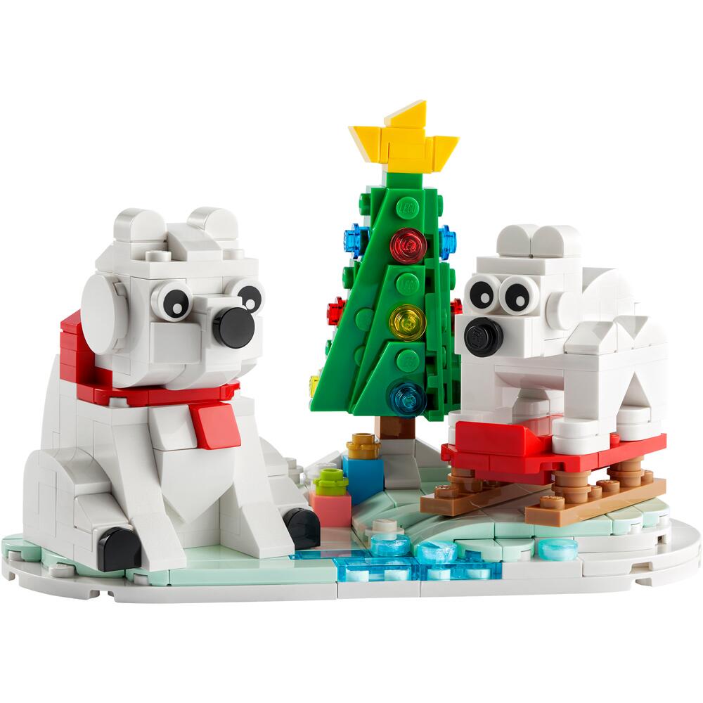 View 2 LEGO Wintertime Polar Bears Building Set 40571