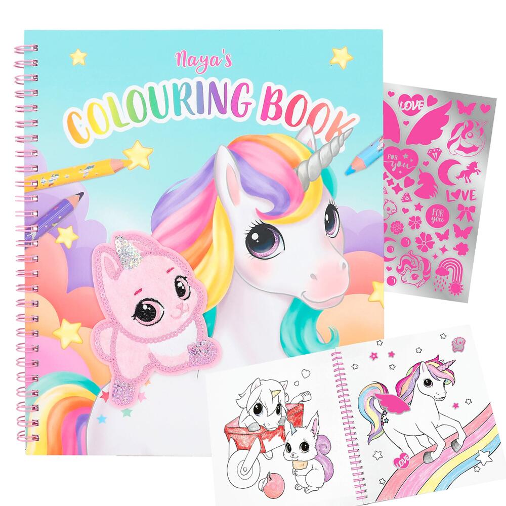 Depesche Ylvi Colouring Book With UNICORNS AND SEQUINS For Ages 5+ 12492_A