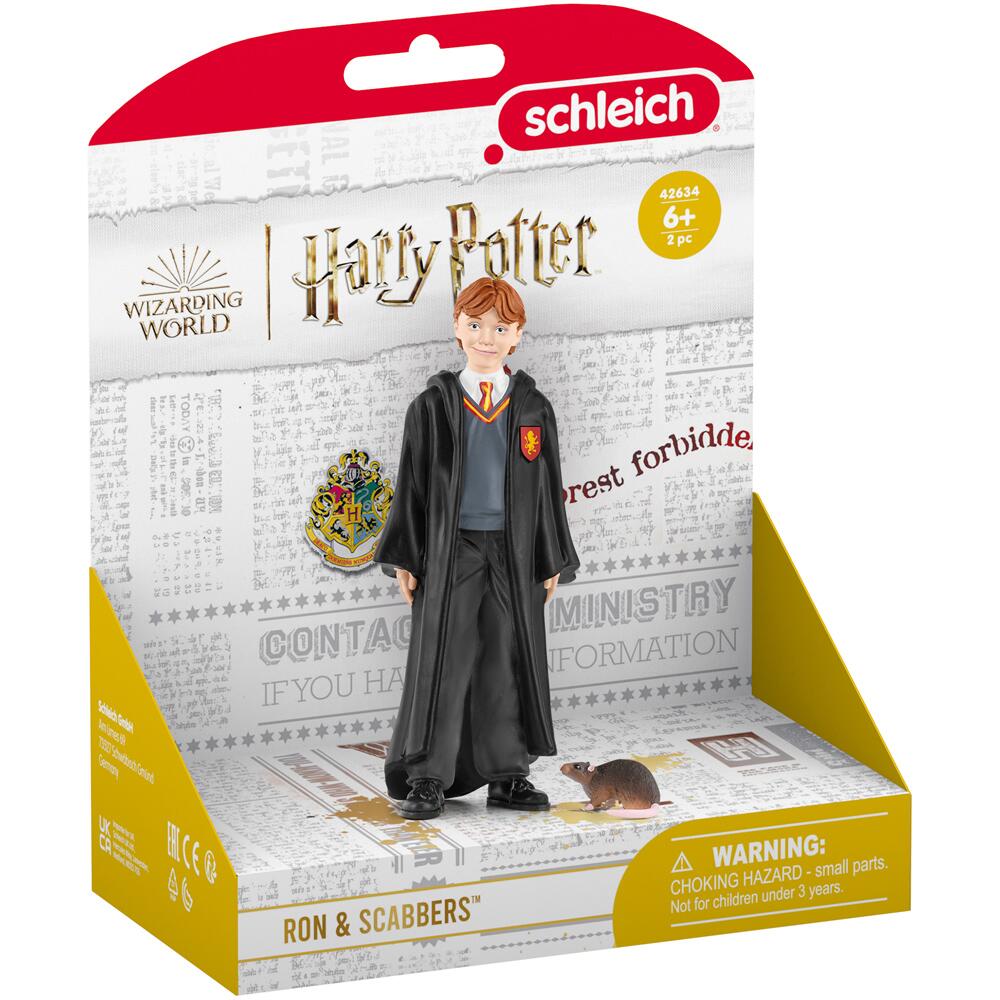 Schleich Harry Potter Ron Weasley & Scabbers The Rat Figure Set 42634