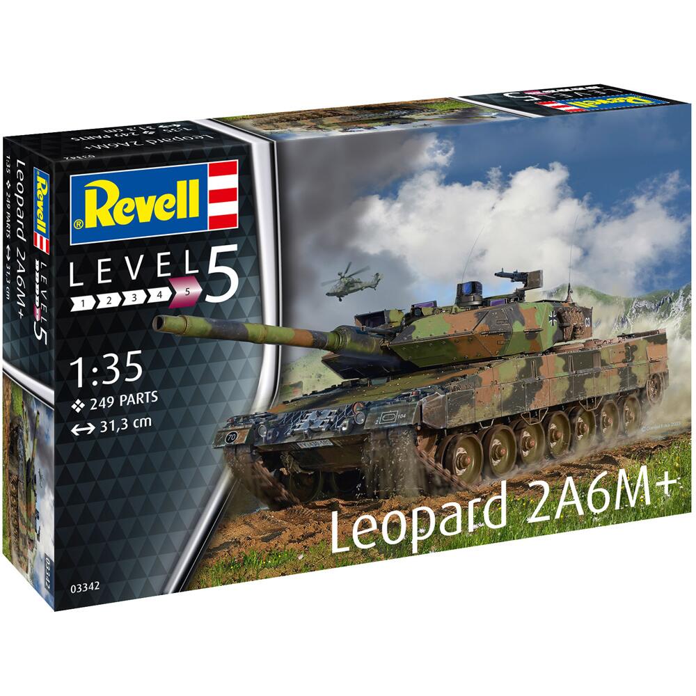 Revell Leopard 2A6M+ Tank Military Model Kit Scale 1/35 03342