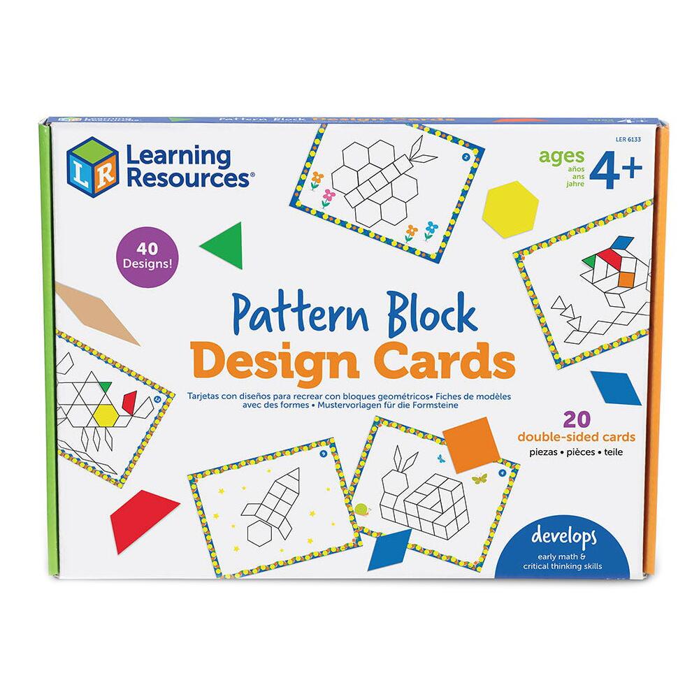 Learning Resources Pattern Block Design Cards LER6133