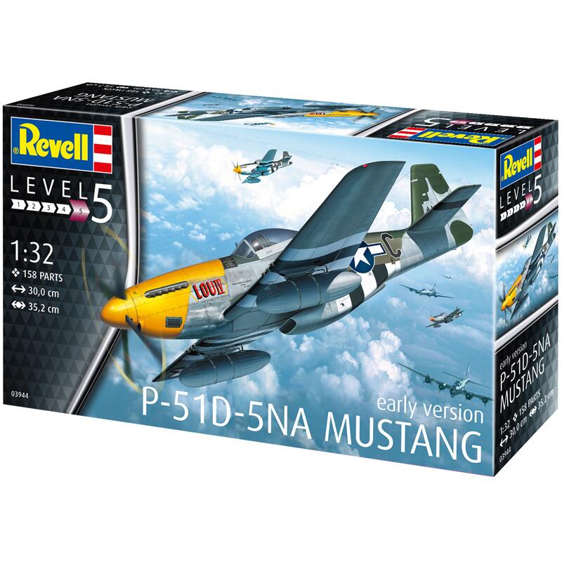 Revell P-51D-5NA Mustang Early Version Model Kit 03944 Level 5 Scale 1:32
