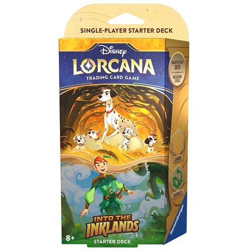Disney Lorcana Into The Inklands Starter Deck PONGO & PETER PAN 11098309-PONGO