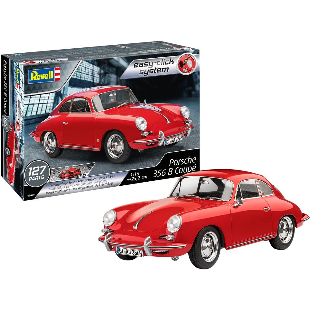 Revell EASY-CLICK Porsche 356 B Coupe Sports Car Scale 1/16 07679