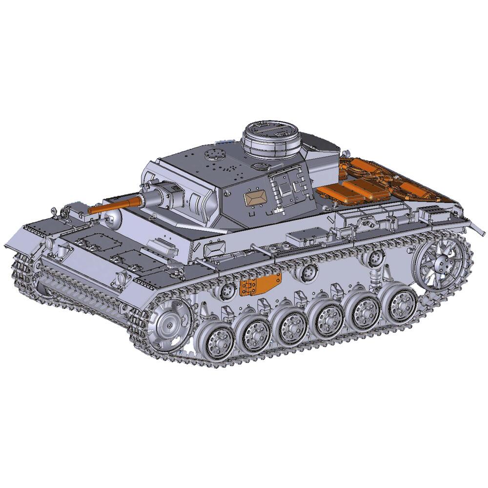 Maquette Airfix Char Panzer III Ausf.J échelle 1/35 – Kit Plastique Neuf Réf. A1378