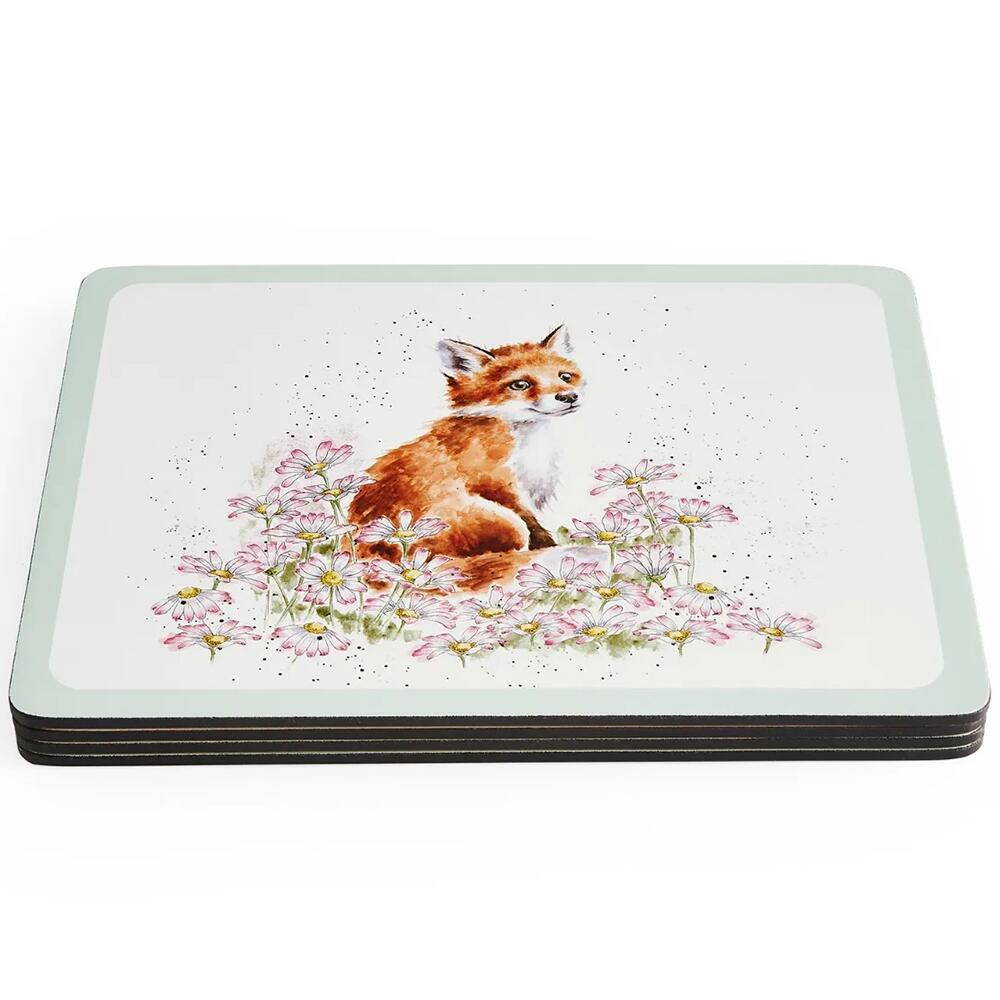 Wrendale Designs Wildflowers Placemats Set of 4 Cork Backed from Pimpernel