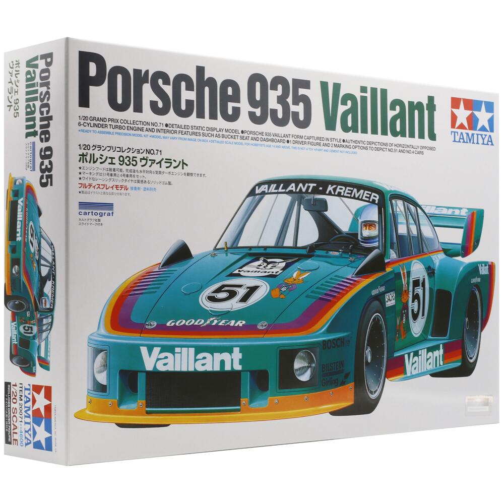 Tamiya Porsche 935 Vaillant Racing Car Model Kit Scale 1/20 20071
