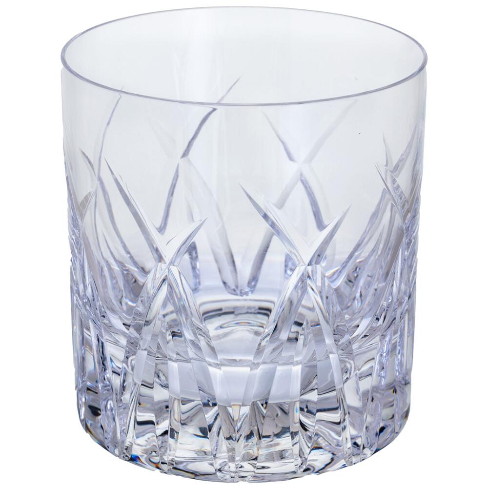 Dartington Crystal Old Fashioned Dimple Tumblers  Handmade In Devon, Set  Of 2, 330ml, 24% Lead Crystal Water Glasses