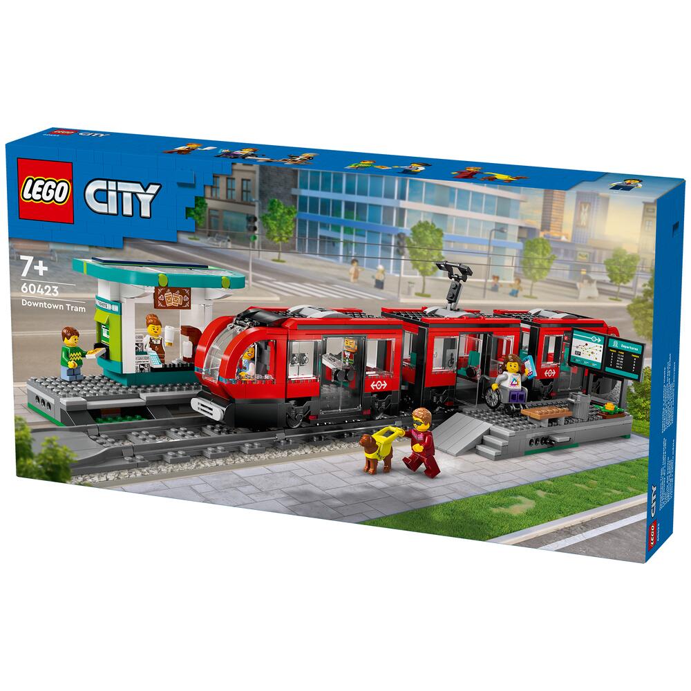 LEGO City Downtown Tram And Station Set 60423 Ages 7 LEGO City Downtown Tram And Station Set 60423 Ages 7