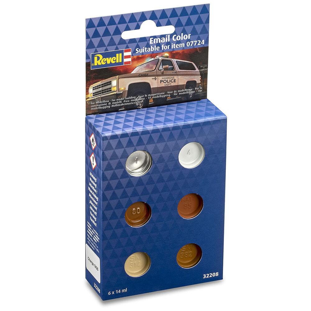 Revell Enamel Paint Colour Set of 6 for Stranger Things 1985 Chevrolet K5 32208