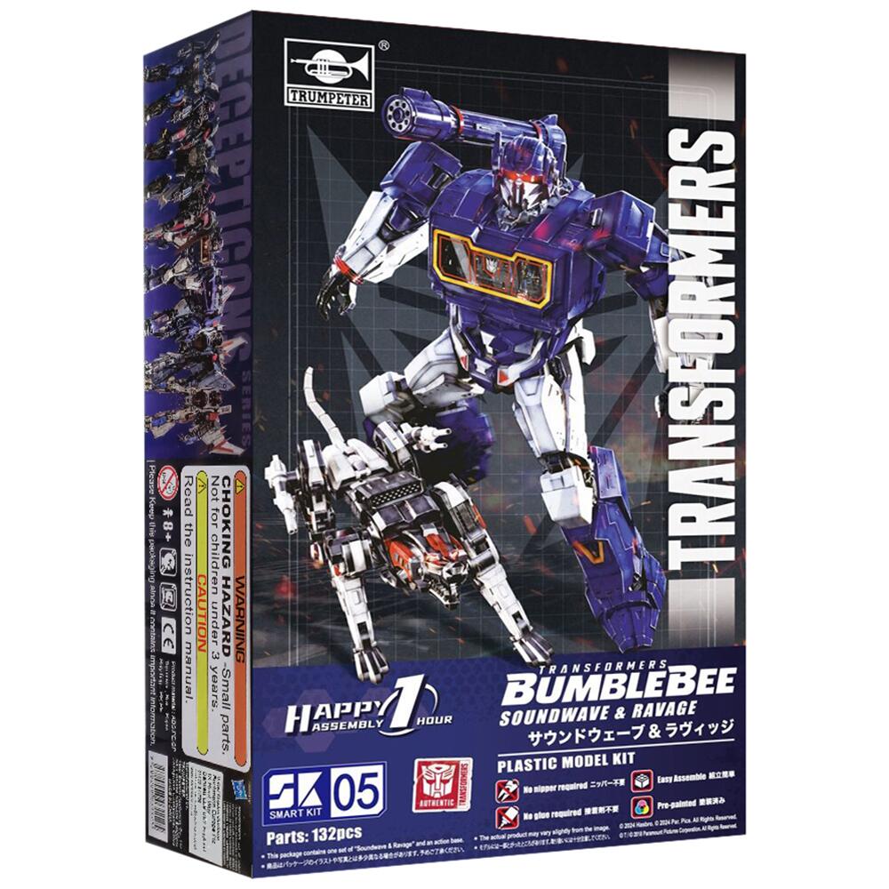 Trumpeter Transformers Bumblebee Soundwave & Ravage Model Kit SMARTKIT-SK05
