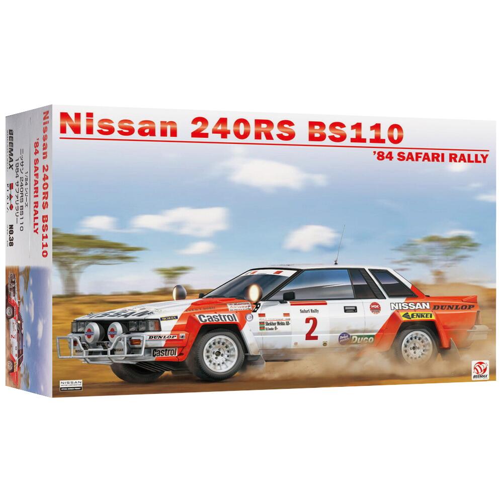 Beemax Nissan 240 RS Rally Safari 1984 Model Kit Scale 1:24 BX24041