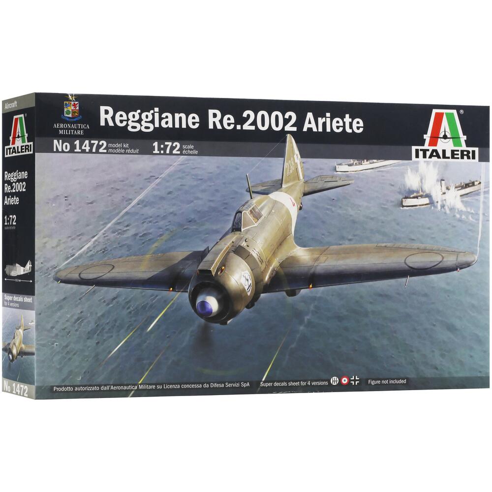 Italeri Reggiane Re.2002 Ariete Military Aircraft Model Kit Scale 1:72 1472
