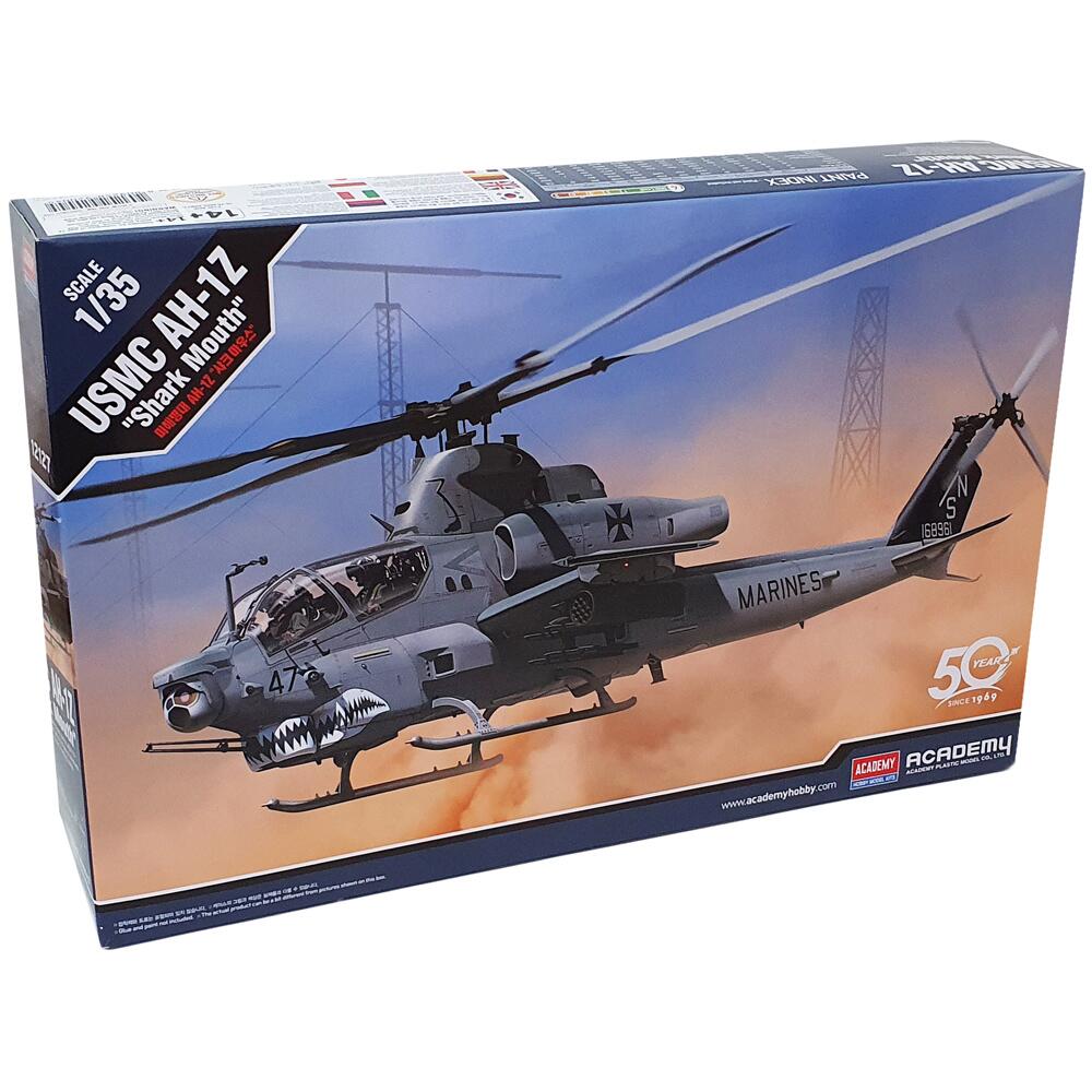 USMC AH-1Z \"Shark Mouth\" 1/35キット Academy 1/35 USMC AH-1Z Viper Shark mouth を作る Day 1 - YouTube