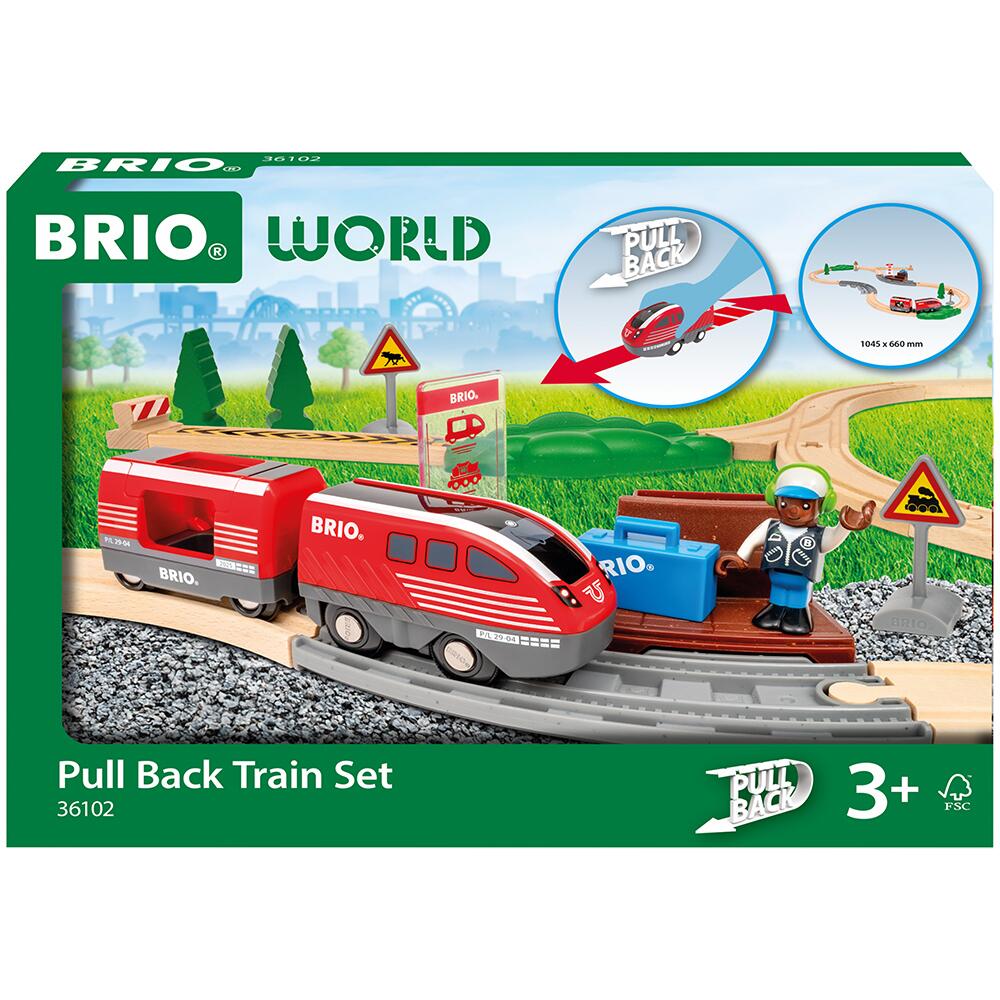 BRIO World Pullback Train Set