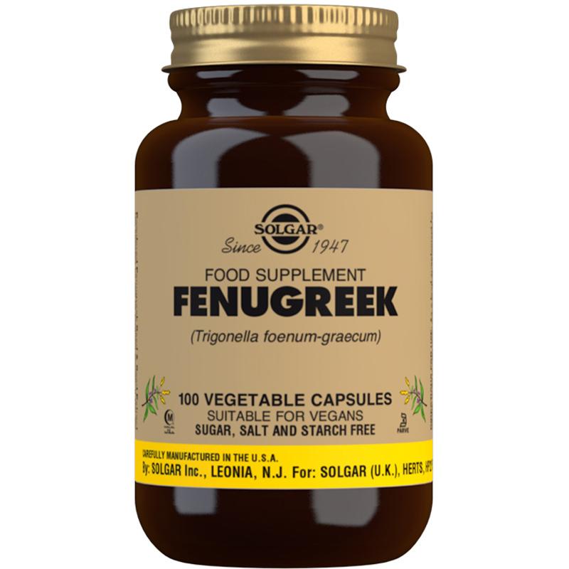 Solgar Fenugreek 520mg 100 VEGETABLE CAPSULES