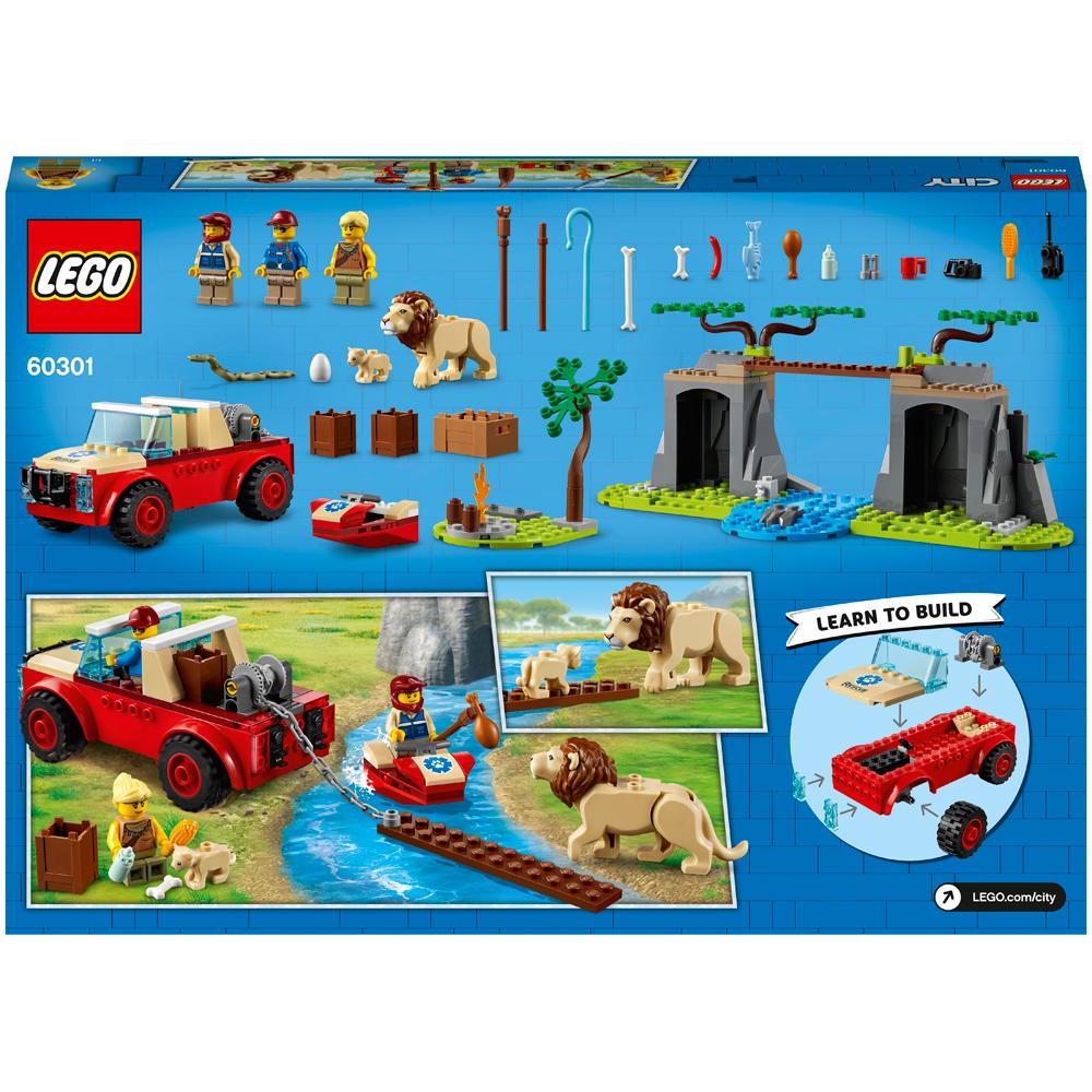LEGO City Wildlife Rescue Off-Roader 60301 Building Set 157 Pieces Ages 4+