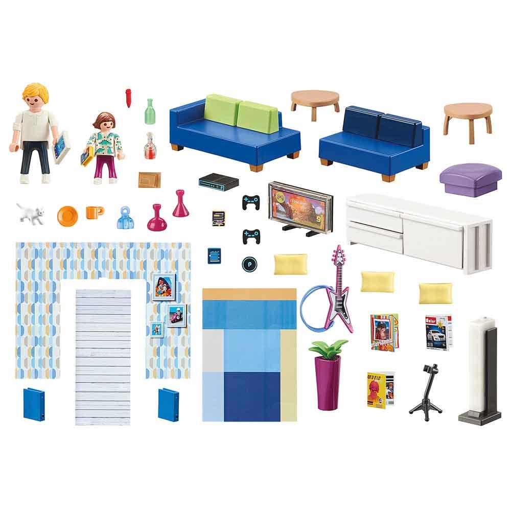 Playmobil City Life Family Room Playset