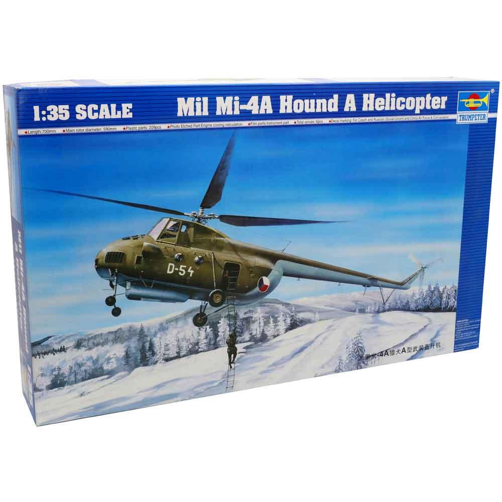 Trumpeter Mil Mi-4A Hound Helicopter Military Model Kit Scale 1:35