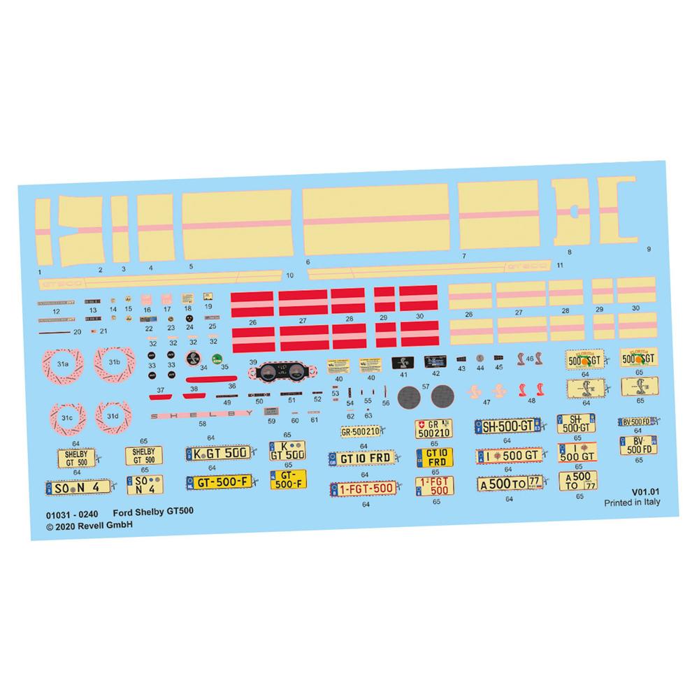 Revell Ford Shelby GT500 Scale 125 Advent Calendar Model Kit