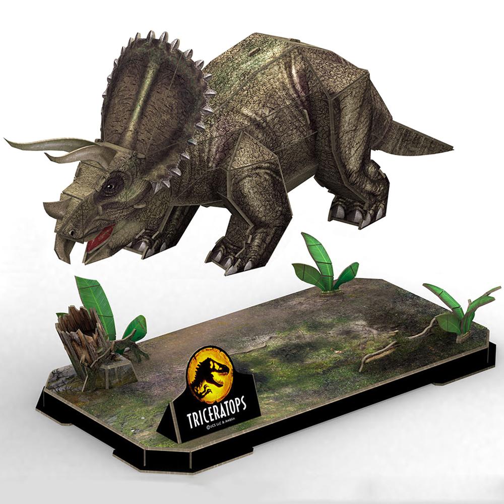 View 2 Revell Jurassic World Dominion Triceratops 3D Puzzle for Ages 10+ 00242