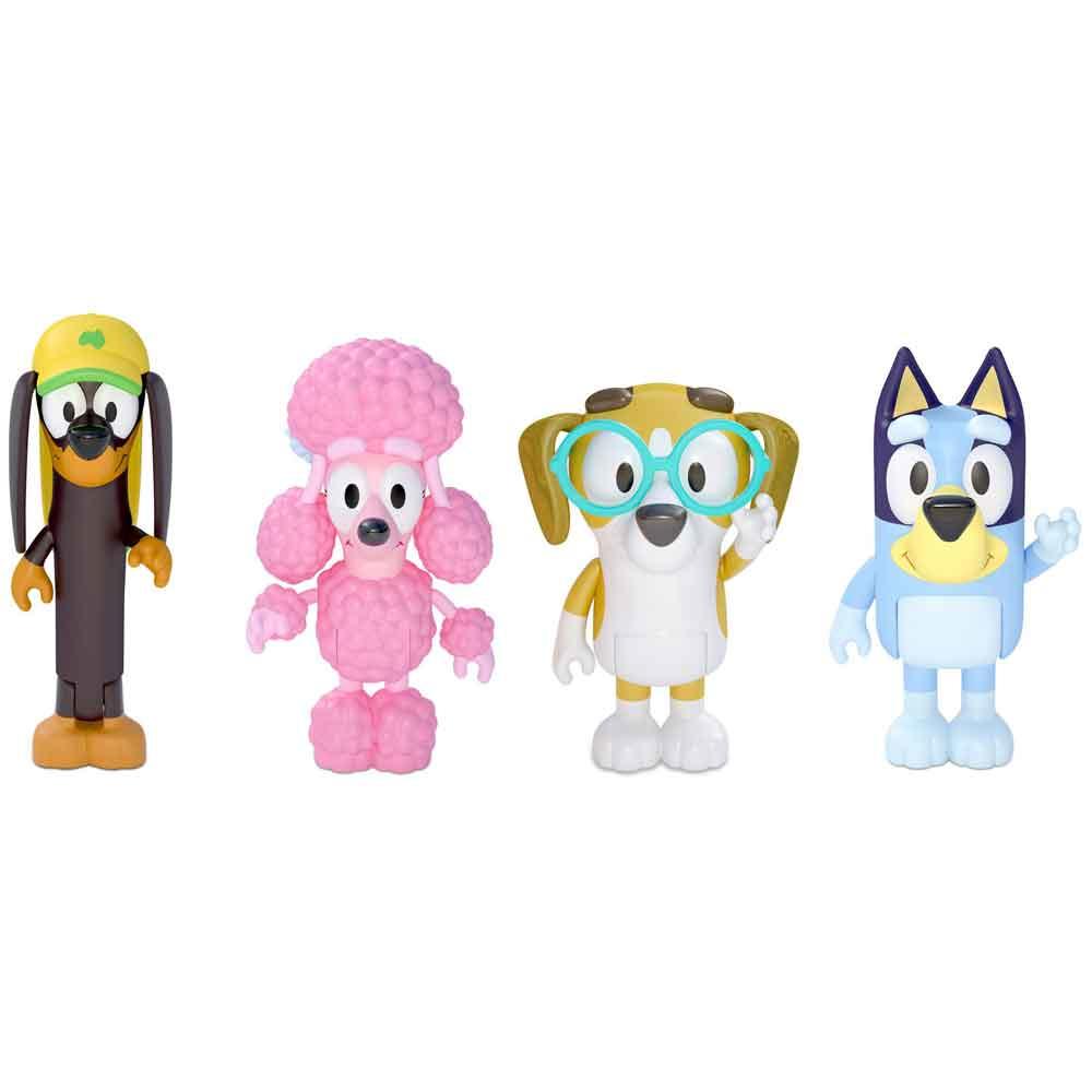 Bluey Friends 4 Figure Set with Coco Snickers and Honey for Ages 3+ 13014