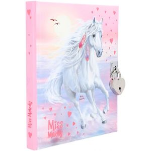 View 5 Depesche Miss Melody Diary with Padlock 192 Lined Pages & Stickers Pink Cover 0412048_A