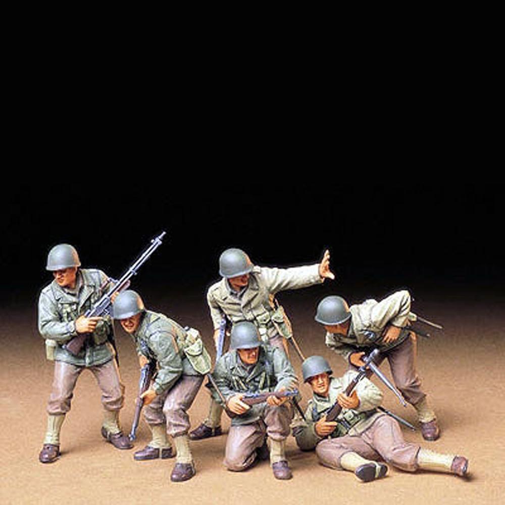 View 2 Tamiya U.S. Army Assault Infantry Figures Model Assembly Set Scale 1:35 35192