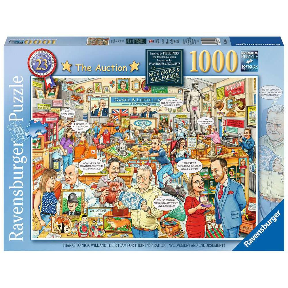 Ravensburger Best of British No.23 The Auction 1000 Piece Jigsaw Puzzle RB19943
